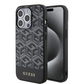 Coque Guess GCube Stripes MagSafe pour iPhone 15 Pro Max - Black