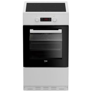 Cuisinière induction - BEKO FSM58301WC - 3 feux - 0 92 kwh/cycle - L 50cm - Blanc