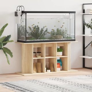 vidaXL Support daquarium chêne sonoma 120x40x60cm bois dingénierie 833594
