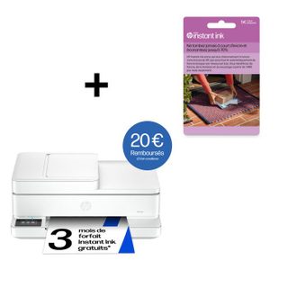 Imprimante tout-en-un HP Envy 6530e jet dencre couleur + Carte Instant Ink