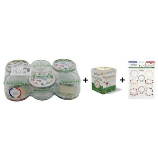 Lot 6 bocaux stérilisables + 12 couvercles + 30 étiquettes - LE PRATIQUE - 200 ml