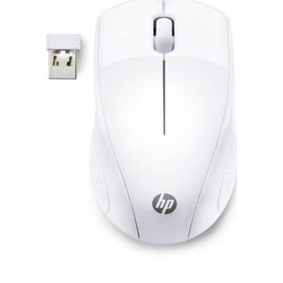Souris sans fil blanche - HP - 220 - Pour droitier - Standard - Canal radio - Molette - 1200 dpi - Jusquà 3 boutons