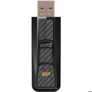 Clé USB - SILICON POWER B50 - 64 Go - Noir - Fibre de carbone
