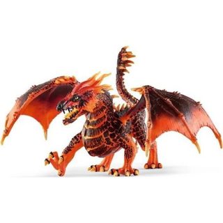 Dragon de lave Figurine dragon schleich avec des parties mobiles Dragon rouge jouet de la collection créature ELDRADOR pour