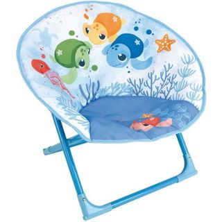 Fun House ma petite carapace siege lune pliable tortues aquatiques pour enfant h.47 x l.54 x p.42 cm
