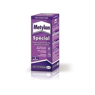 Henkel Metylan Spécial | Colle Papiers Peints (paquet de 200g) - Renforcée pour Papiers Peints Lourds, Spéciaux et Vinyles - Repositionnable pour Pièces Humides Jusqu'à 25 m²