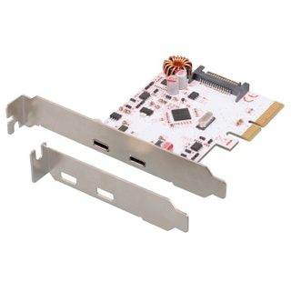 Connectland Carte PCI Express 2 ports USB v3.1 Type-C Connectland