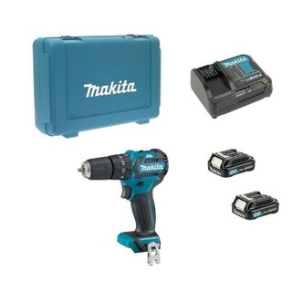 Perceuse visseuse à percussion MAKITA HP332DSAE - 2 batteries 2 0Ah + Chargeur DC10SA + Coffret