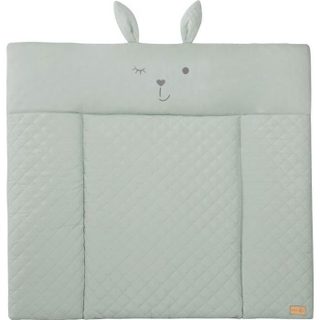 Matelas à langer - ROBA - Visage de lapin - 85 x 75 cm - Vert givré
