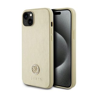 Coque de téléphone - Guess - iPhone 15 - Or - Strass - Rigide