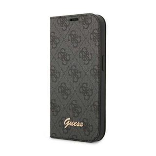 Guess 4G Metal Camera Outline Booktype Case - Coque pour iPhone 14 (Noir) - 3666339083168