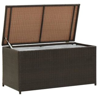 Boîte de rangement - VIDAXL - 100x50x50 cm - Résine tressée - Marron - Étanche