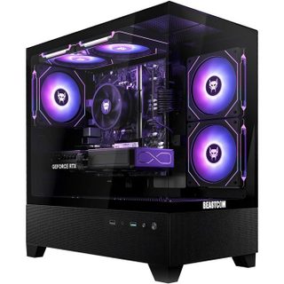 BEASTCOM Q5 Pro Gaming PC Gamer AMD Ryzen 5 4500 Radeon RX 580 16 Go RAM 1 To NVMe WiFi Win11