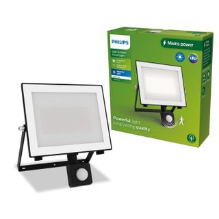 Projecteur extérieur avec capteur - Philips - 50W - 3000K - Blanc chaud - 4500 lumen - IP65 - Détecteur de mouvement