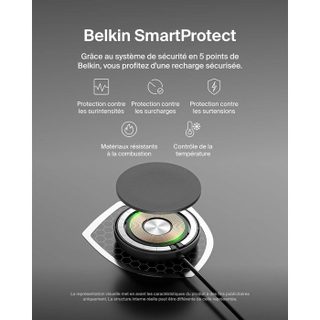 Pad de recharge - BELKIN - USB-C - 15 W - Noir