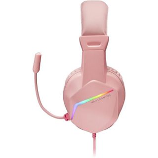 Micro Gamer - MARS GAMING - MH122 RGB - Rose - Filaire - Stéréo - 1 8m