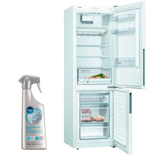 BOSCH réfrigérateur frigo combiné blanc 308L Froid brassé LowFrost