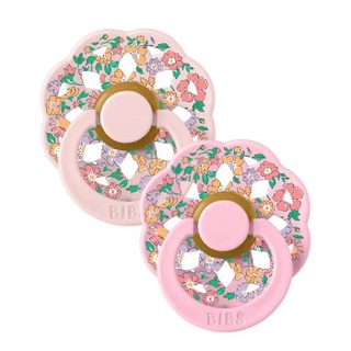 Sucette bébé - BIBS x Liberty - Boheme - Ronde - T1 - Caoutchouc naturel - Blossom Mix - Pack de 2
