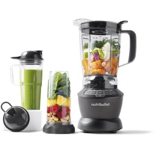Blender - NUTRIBULLET Combo - NBF500DG - 1200 Watt - Pichet 1.65L - 2 tasses et 2 couvercles de voyage inclus - Noir - Sans BPA
