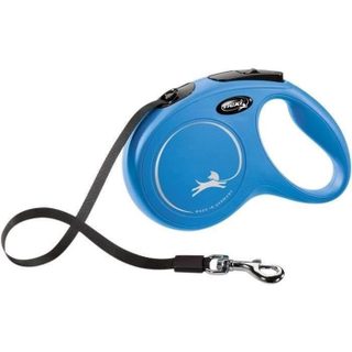 Flexi Laisse sangle 5 mètres M Max 25 KG bleu laisse pour chien