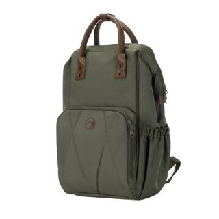 BEBECONFORT Sac à dos à langer bébé Matelas à langer inclus Poches isothermes Finitions cuir Mineral green
