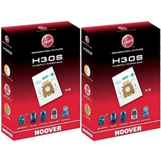 Lot de 10 sacs H30S pour aspirateur Hoover - Blanc - Mixte