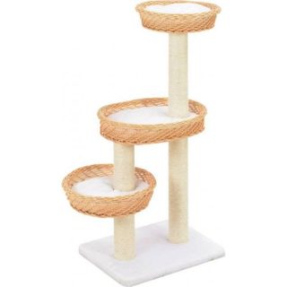 vidaXL Arbre à chat avec griffoir en sisal Naturel Bois de saule