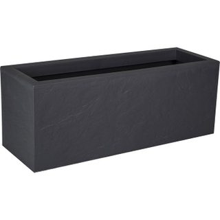 EDA Jardinière - Volcania Up - 57 L - Intérieur/Extérieur - Décor Pierre - 79 5 x 29 5 x H. 29 5 cm