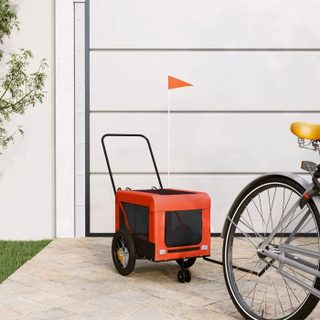vidaXL Remorque de Vélo pour Animaux de Compagnie Chariot à Vélo pour Chien avec Roues Poussette de Animaux de Compagnie 93928
