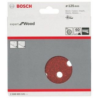 Disques abrasifs - BOSCH - C430 - Ø 125 mm - Grain 60 - Pack de 5