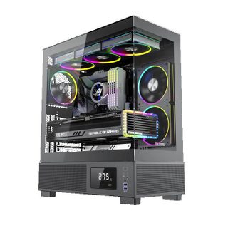 PROGAMING Kian ATX 6 Ventilateurs (5 Réversibles) Écran Digital Contrôleur ARGB Plus PWM MB Sync