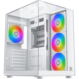 XIGMATEK sans alimentation - XIGMATEK - Aqua Compact Arctic - Cube - Format ATX - 4x120mm A-RGB inclus -