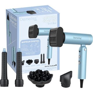 Sèche-cheveux multistyler - SAINT ALGUE - Demeliss Ice Blue 26 - Pliable - Compact - 1300 W