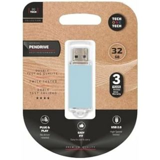 Clé USB - TECH ONE TECH - TEC3010-32 - 32 Go - USB 2.0 - Bleu