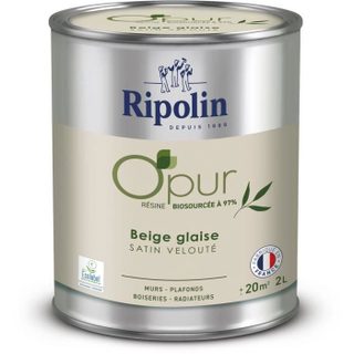 Opur murs boiseries radiateurs beige glaise satin velouté - RIPOLIN - 2 L