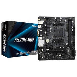 ASRock A520M-HDV - Micro ATX - Socket AM4 - DDR4 SDRAM - Prise M.2