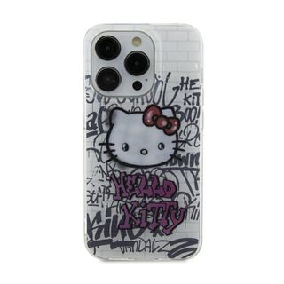 Coque de téléphone - HELLO KITTY - iPhone 15 - Design Hello Kitty - Souple - Graffiti