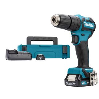 Perceuse visseuse à percussion brushless MAKITA 12V CXT - 2 batteries BL1020B 2.0Ah - 1 chargeur DC10SA HP332DSAJ