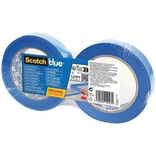 Scotch-Blue 2 Rubans de Masquage premium Multi-Surfaces Bleu 24 mm x 41 m