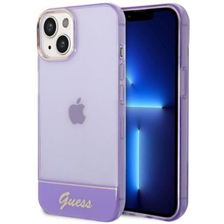 Guess Translucent - Coque pour iPhone 14 Plus (Violet) - 3666339088279