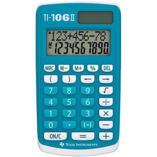 Calculatrice scientifique - TEXAS INSTRUMENTS - TI-106 II Solaire - Bleu