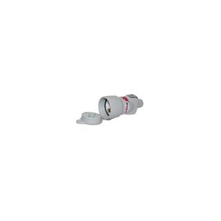Fiche Plexo femelle - 2 phases + terre - IP44 - gris