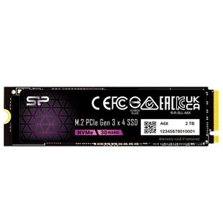 SP SILICON POWER Disque SSD interne - Silicon Power - P34A6X M.2 Gen3 - 2 To - NVMe PCIe 3.0 x4 - Lecture 2200 / Écriture 1600 Mo/s