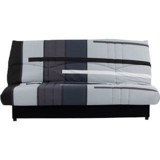 Banquette clic-clac - 3 places - Piste Gris - 190 x 90 x 92 cm - PIXIE