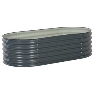 vidaXL Jardinière 160x80x44 cm - galvanisé Rectangulaire
