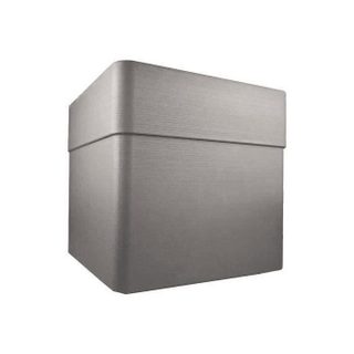 Bac à fleurs Carré 40 cm - EDA - CAREL - 26 L - Avec roulettes - Extérieur ou intérieur - 39 x 39 x H.39 cm - Taupe
