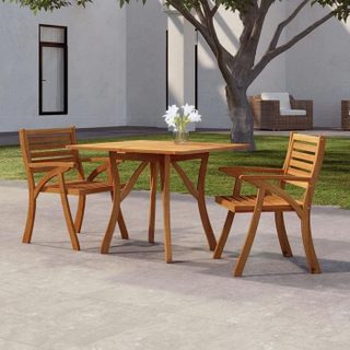 Vidaxl Table de jardin 85x85x75 cm Bois dacacia solide 363304