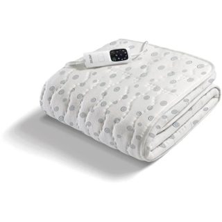 Surmatelas Chauffant - Imetec - 1 Place Adapto 150x80cm - 6 Températures - 100% Coton Chauffage Rapide - Température Constante