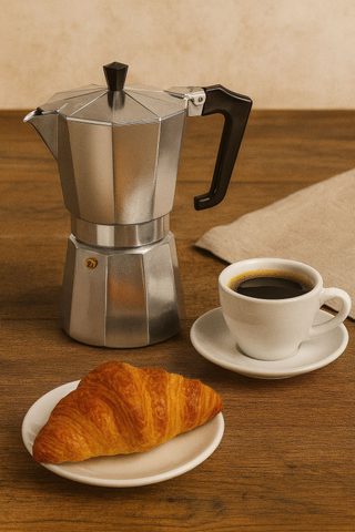 Cafetière italienne - PEZZETTI - ITALEXPRESS - Aluminium - 9 tasses - Inox