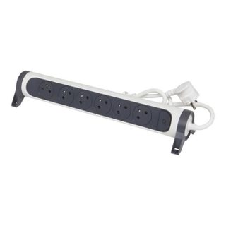 LEGRAND Multiprise FB 6x2P+T prenium rotative et fixable 1.5m blc/n